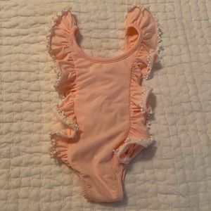 Miniclasix Pink Ruffle Swimsuit
